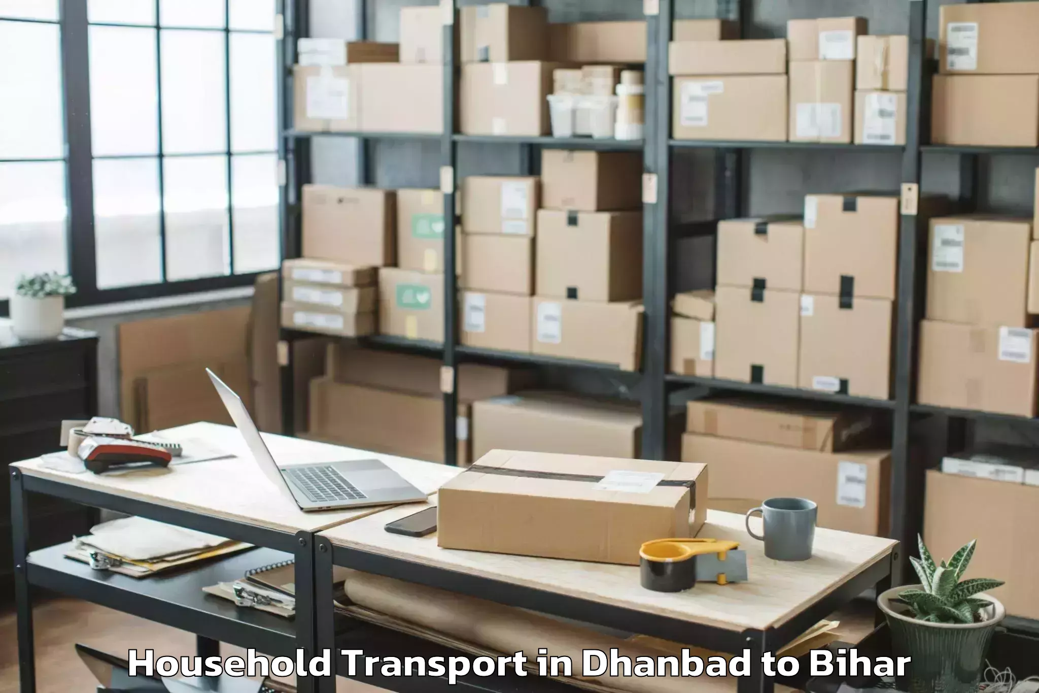 Easy Dhanbad to Ghanshampur Household Transport Booking